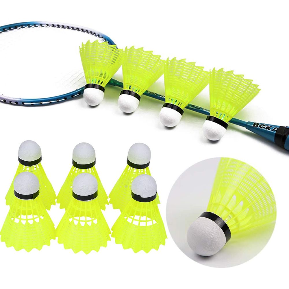 Badminton Nylon Shuttlecock - ريشات بادمنتون بلاستيكية جديدة متينة ومستقرة