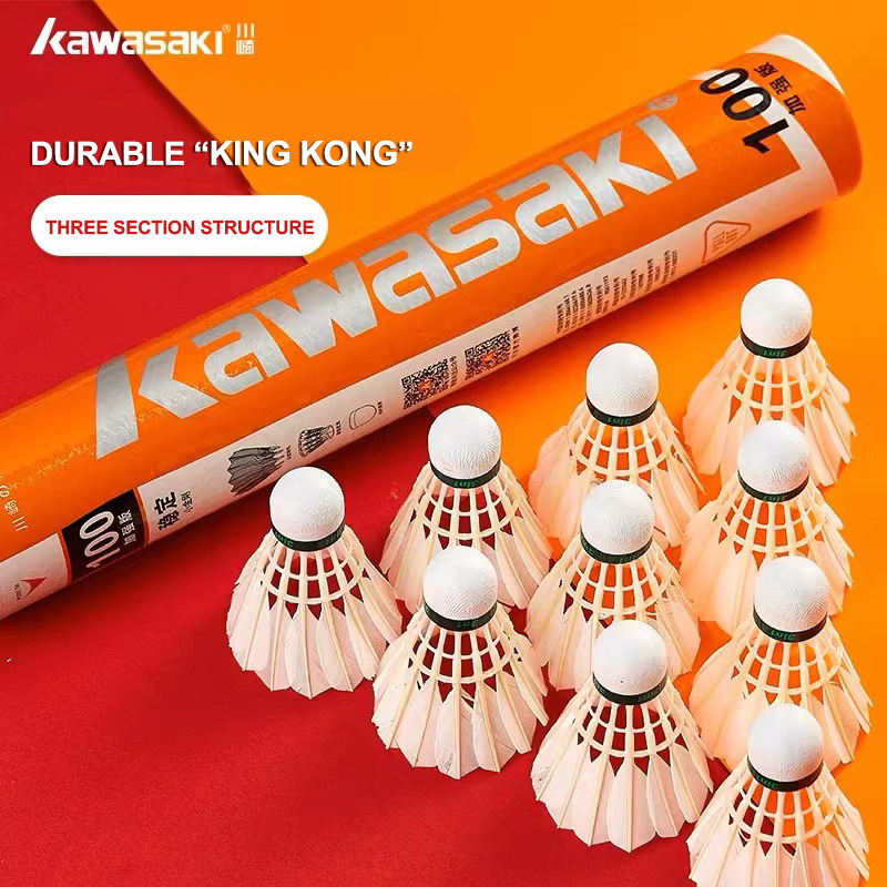 Badminton Nylon Shuttlecock - كاواساكي كينغ كونغ 100/500 ريشة الريشة