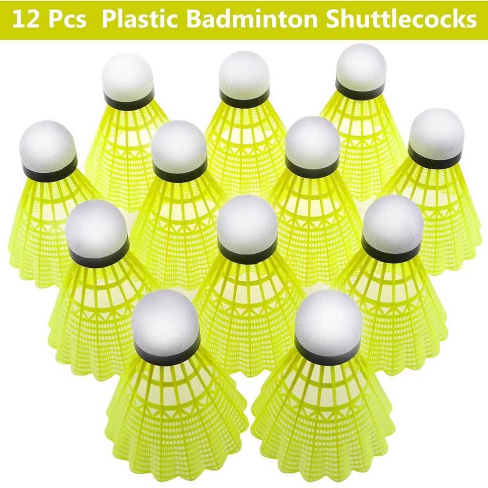 Badminton Nylon Shuttlecock - ريشات بدمينتون بلاستيكية جديدة متينة من
