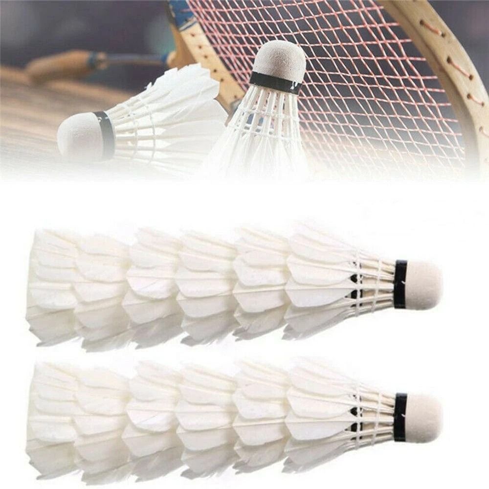 Badminton Nylon Shuttlecock - 3/6/12 قطعة المهنية الريشة الريشة الأسود