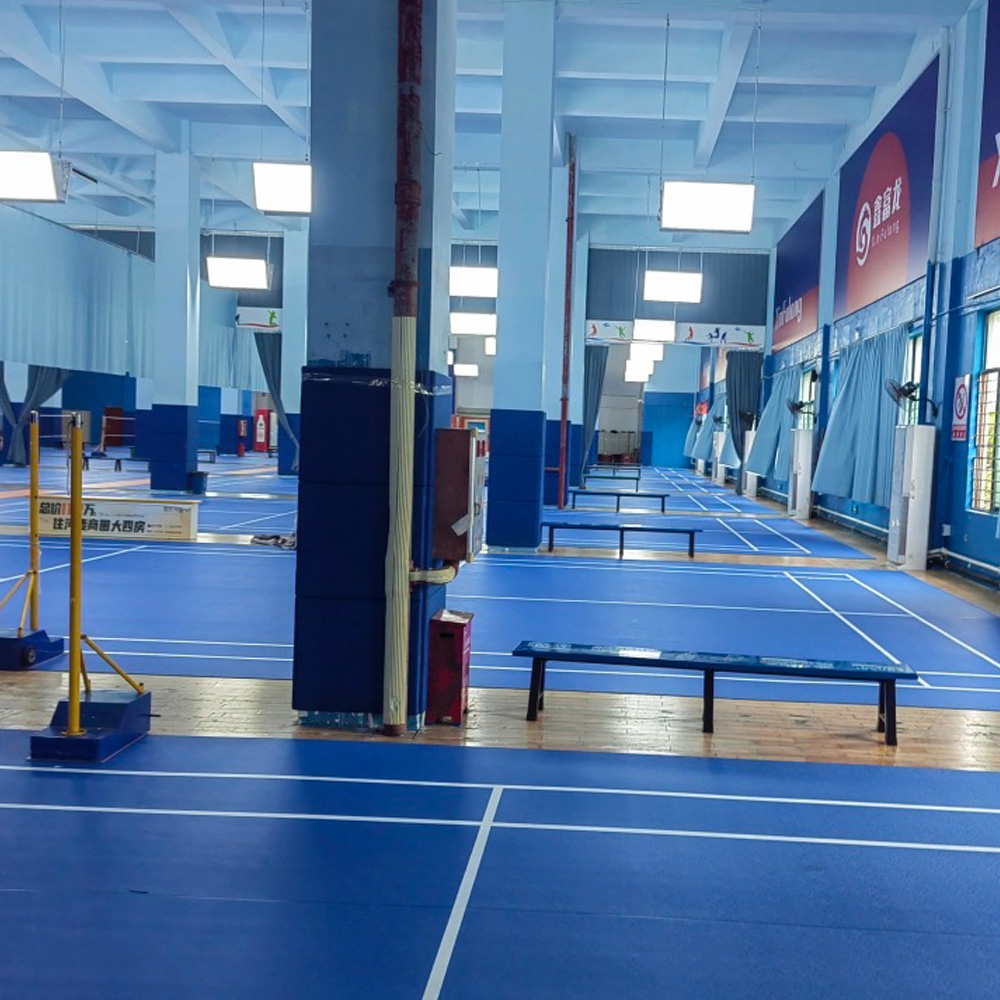 حصيرة محكمة كرة الريشة البلاست - مراجعة Badminton Logo وسعره