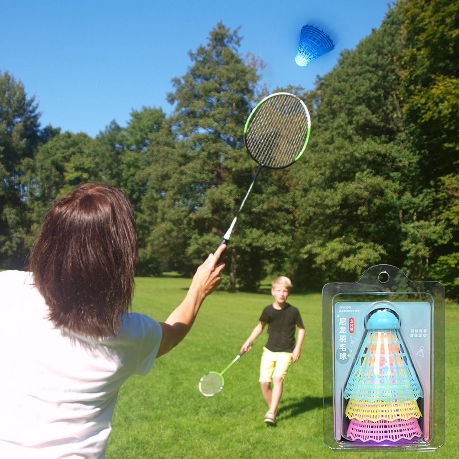 3 قطع من كرات الريشة الطائرة ا - مراجعة Badminton Nylon Shuttlecock وسعره