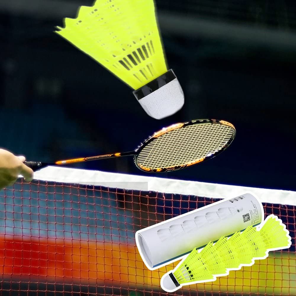 ريشات بادمنتون بلاستيكية جديدة - مراجعة Badminton Nylon Shuttlecock وسعره