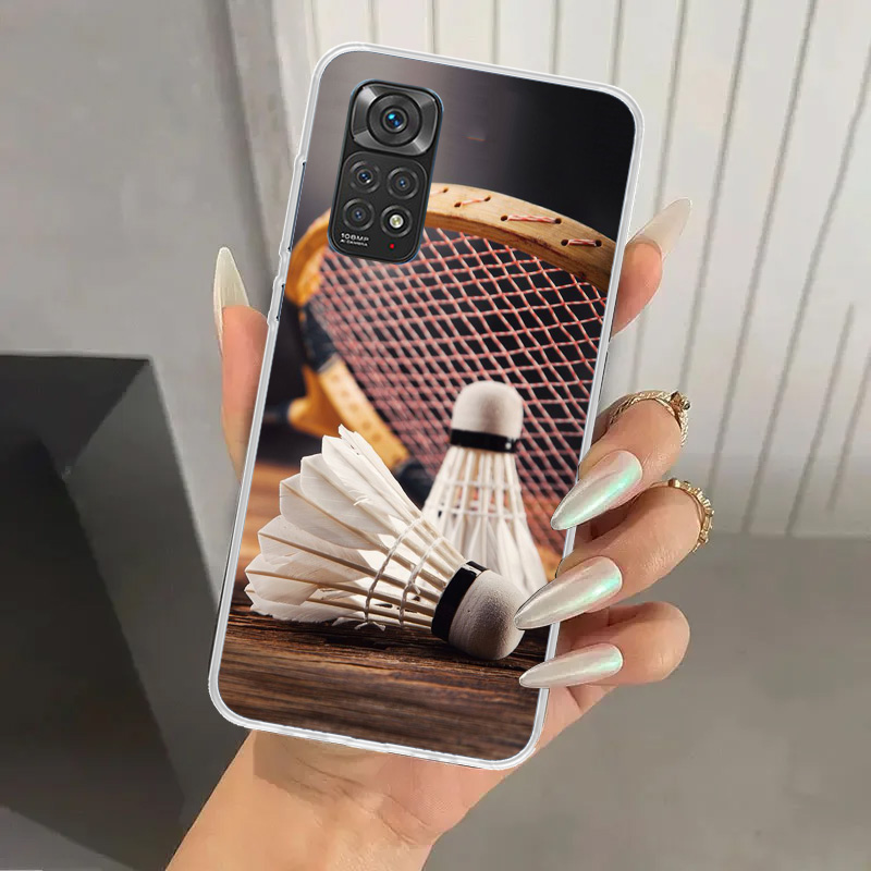 غطاء هاتف رياضي للريشة الطائرة - مراجعة Badminton Logo وسعره