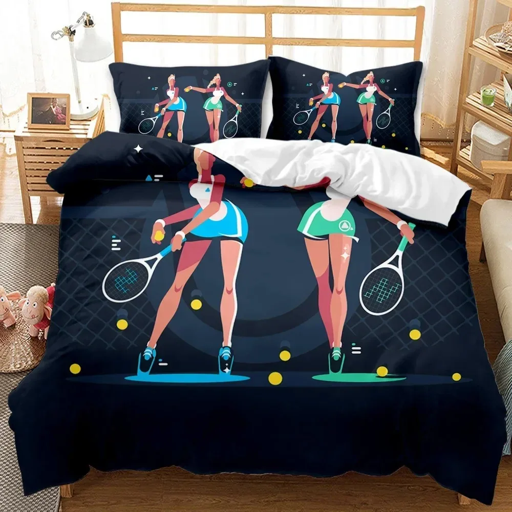 طقم غطاء لحاف رياضي بتصميم الت - مراجعة Badminton Queen وسعره