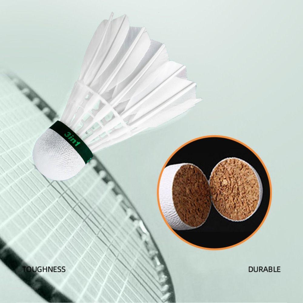 3/6/12 قطعة المهنية الريشة الر - مراجعة Badminton Nylon Shuttlecock وسعره